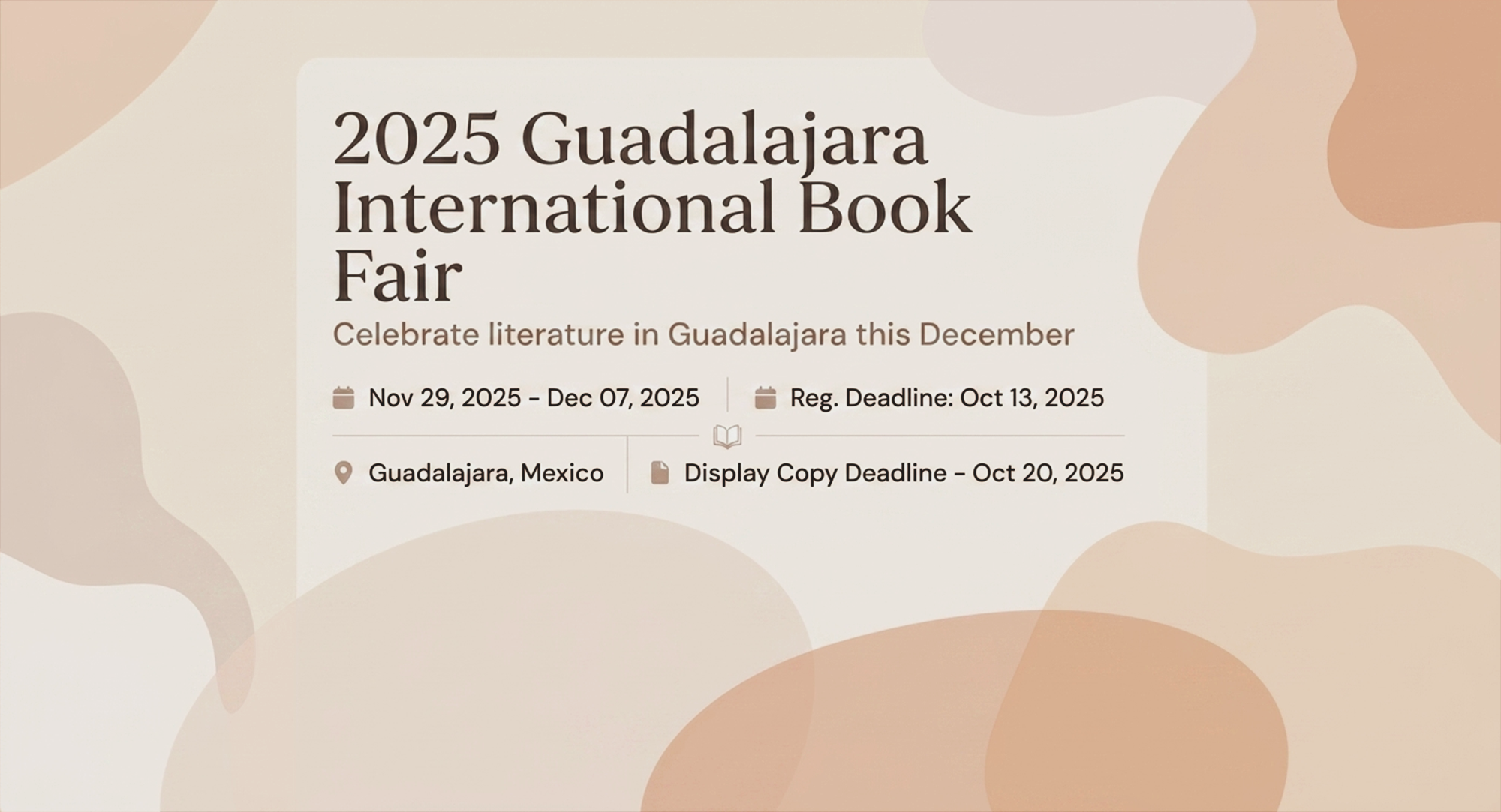 2025 Guadalajara International Book Fair