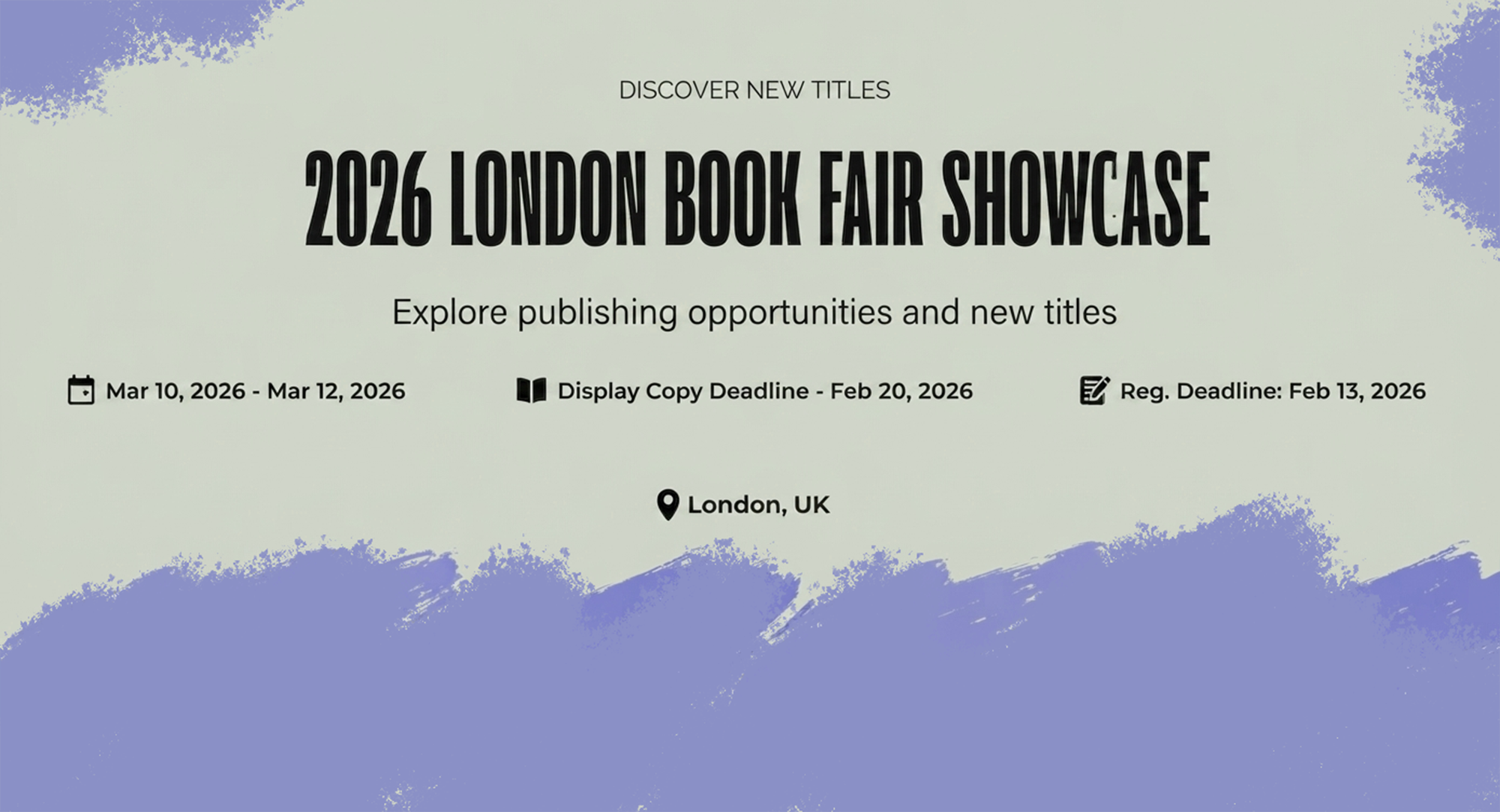 2026 London Book Fair Showcase